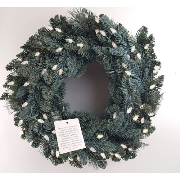 Bethlehem Lights 24" Overlit Wreath with 3-in-1 LEDs Blue Spruce  H425672 - Picture 1 of 1